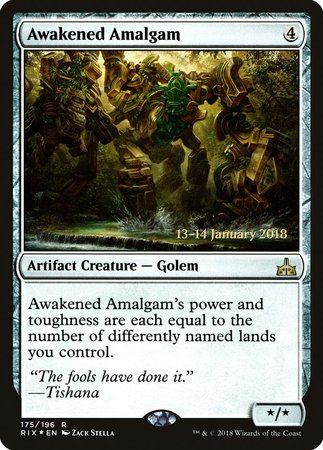 Awakened Amalgam [Rivals of Ixalan Promos] | Cards and Coasters CA