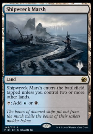 Shipwreck Marsh (Promo Pack) [Innistrad: Midnight Hunt Promos] | Cards and Coasters CA