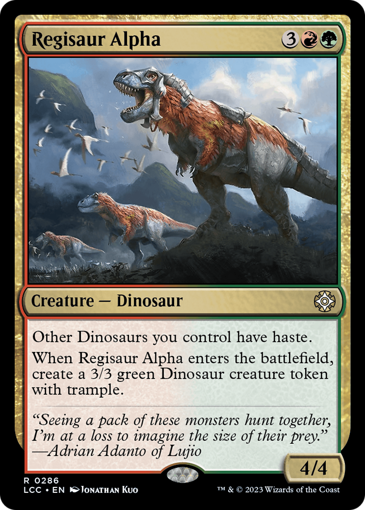 Regisaur Alpha [The Lost Caverns of Ixalan Commander] | Cards and Coasters CA