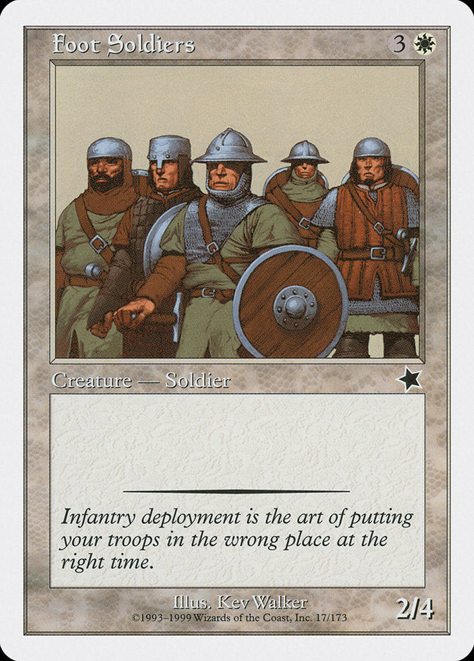 Foot Soldiers [Starter 1999] | Cards and Coasters CA