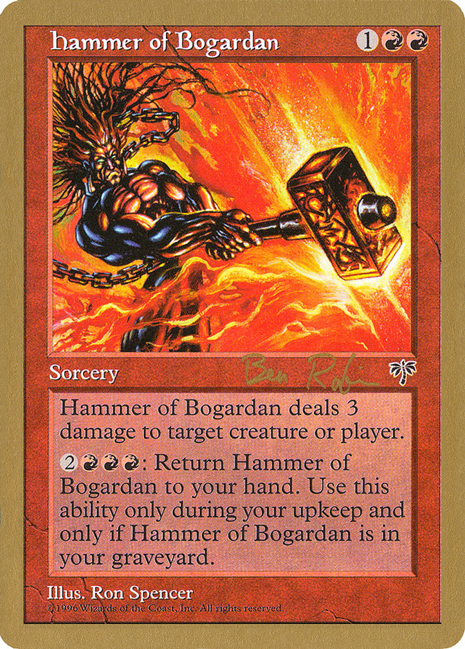 Hammer of Bogardan (Ben Rubin) [World Championship Decks 1998] | Cards and Coasters CA