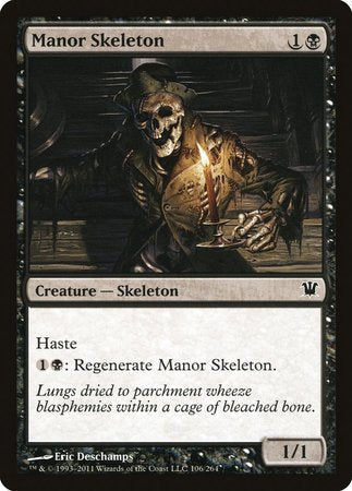 Manor Skeleton [Innistrad] | Cards and Coasters CA