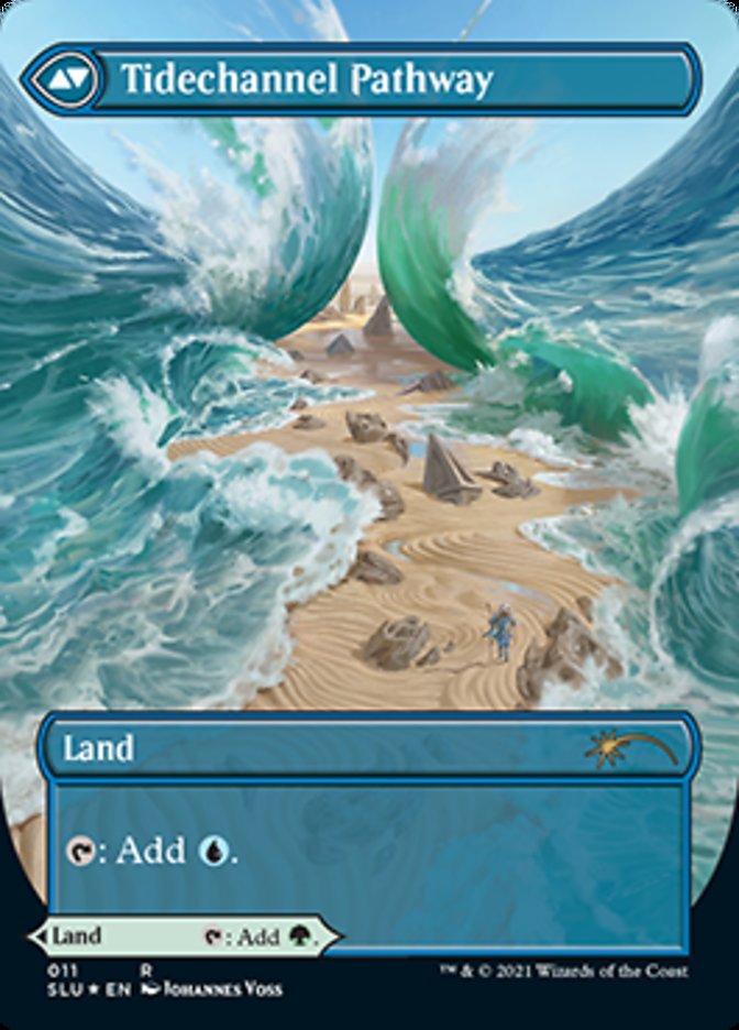 Barkchannel Pathway // Tidechannel Pathway (Borderless) [Secret Lair: Ultimate Edition 2] | Cards and Coasters CA