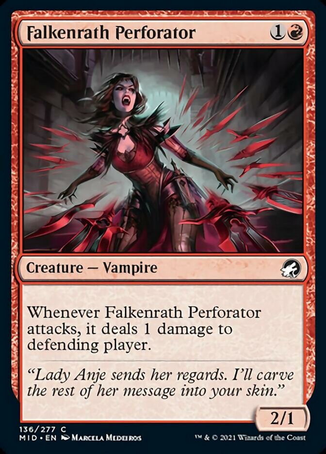 Falkenrath Perforator [Innistrad: Midnight Hunt] | Cards and Coasters CA