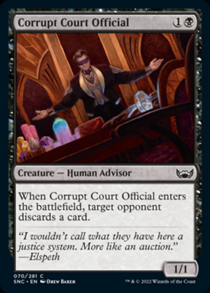 Corrupt Court Official [Streets of New Capenna] | Cards and Coasters CA