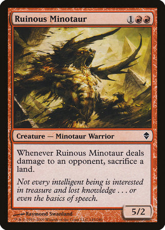 Ruinous Minotaur [Zendikar] | Cards and Coasters CA