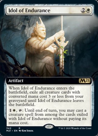 Idol of Endurance (Extended Art) [Core Set 2021] | Cards and Coasters CA