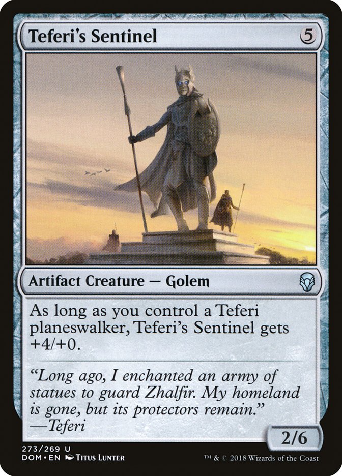 Teferi's Sentinel [Dominaria] | Cards and Coasters CA