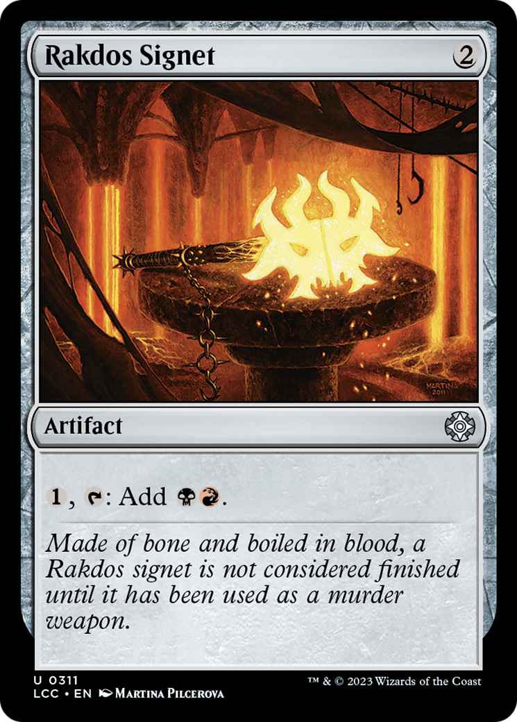 Rakdos Signet [The Lost Caverns of Ixalan Commander] | Cards and Coasters CA