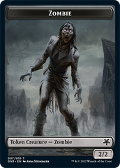 Zombie // Human Soldier Double-Sided Token [Game Night: Free-for-All Tokens] | Cards and Coasters CA