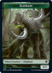 Elephant // Thopter Double-Sided Token [Starter Commander Decks] | Cards and Coasters CA