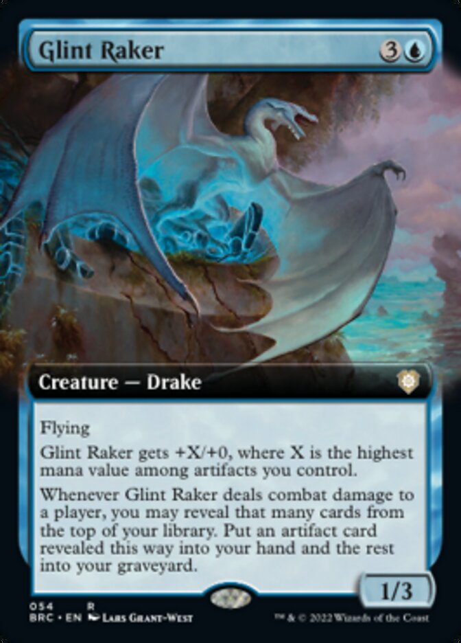 Glint Raker (Extended Art) [The Brothers' War Commander] | Cards and Coasters CA