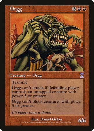 Orgg [Time Spiral Timeshifted] | Cards and Coasters CA