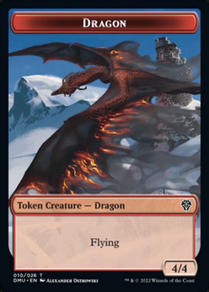 Dragon Token [Dominaria United Tokens] | Cards and Coasters CA