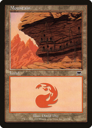 Mountain (345) [Onslaught] | Cards and Coasters CA