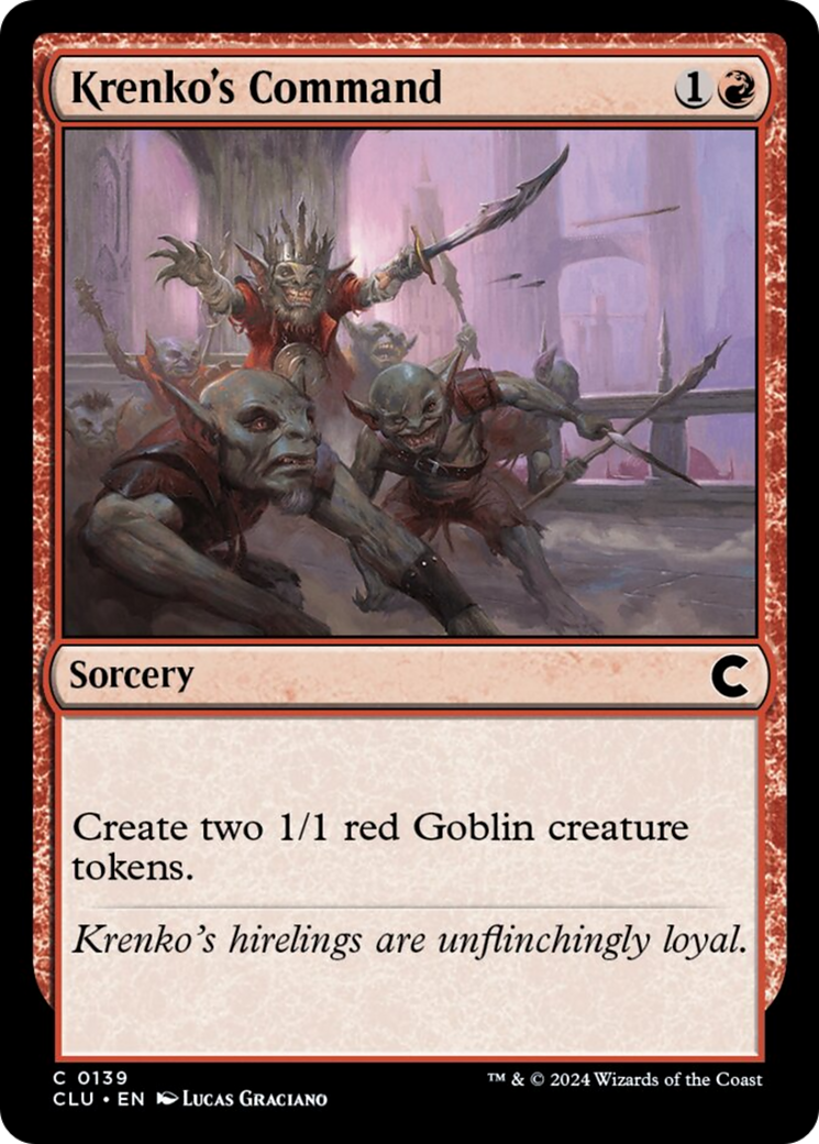 Krenko's Command [Ravnica: Clue Edition] | Cards and Coasters CA
