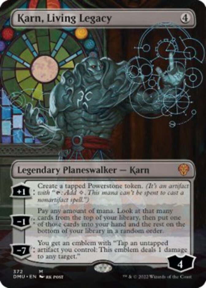 Karn, Living Legacy (Borderless) [Dominaria United] | Cards and Coasters CA