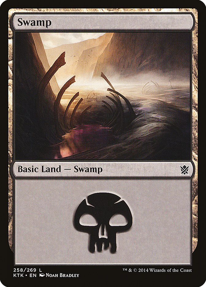 Swamp (258) [Khans of Tarkir] | Cards and Coasters CA