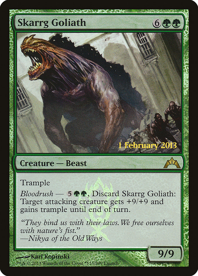 Skarrg Goliath (Launch) [Gatecrash Prerelease Promos] | Cards and Coasters CA