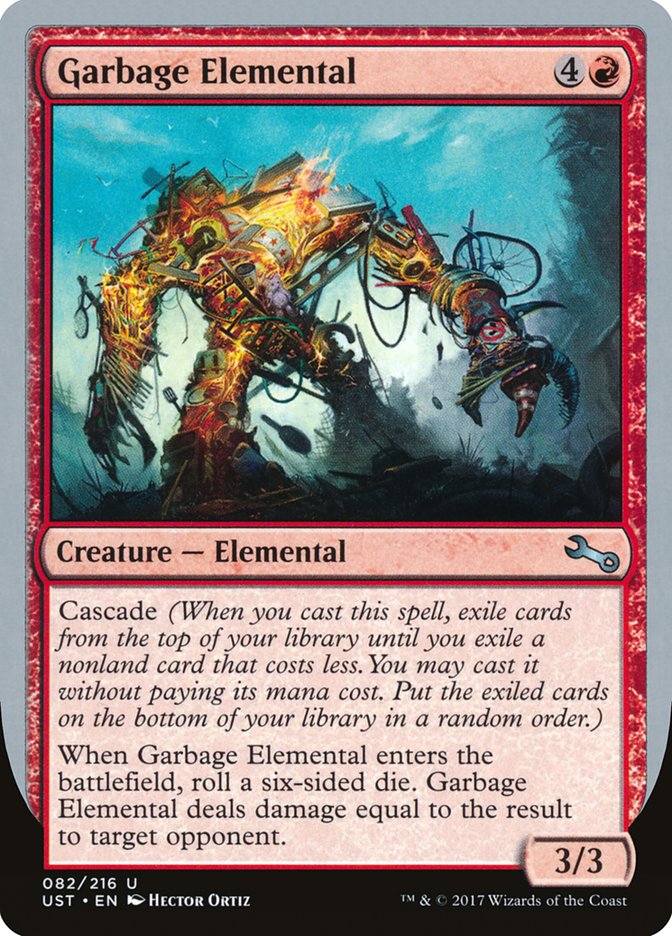 Garbage Elemental (3/3 Creature) [Unstable] | Cards and Coasters CA