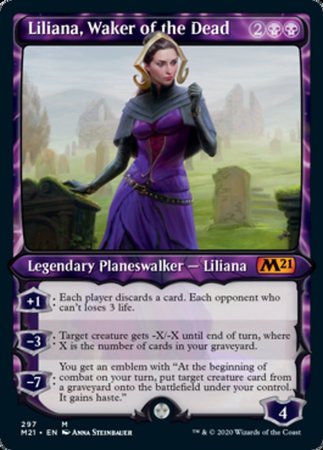 Liliana, Waker of the Dead (Showcase) [Core Set 2021] | Cards and Coasters CA