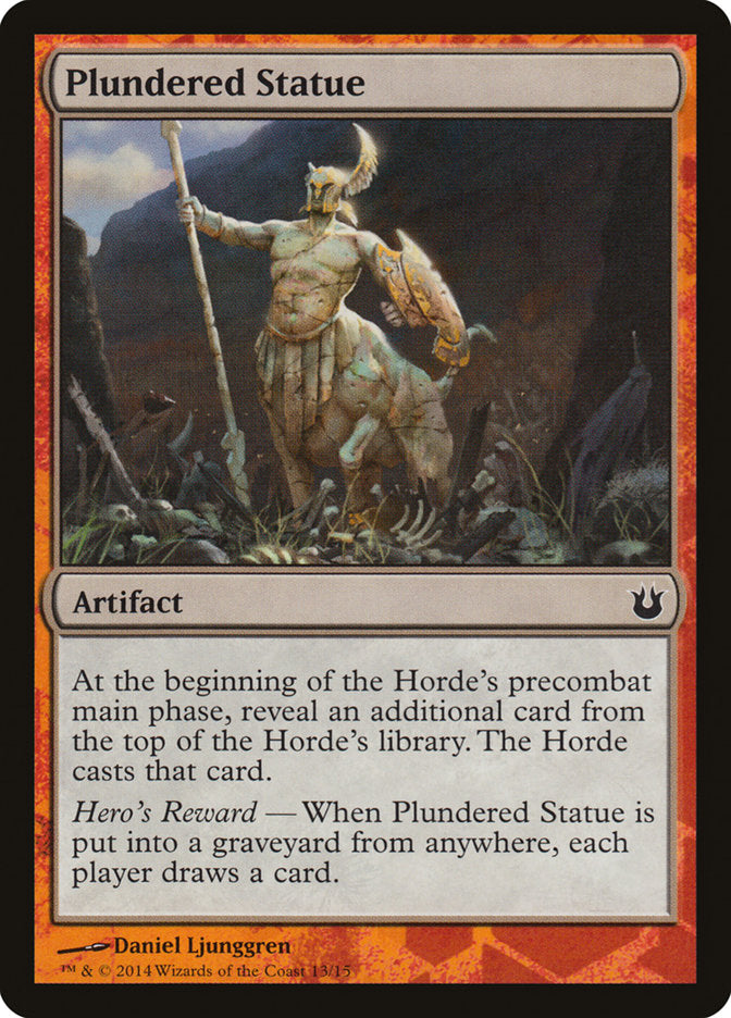 Plundered Statue [Born of the Gods Battle the Horde] | Cards and Coasters CA