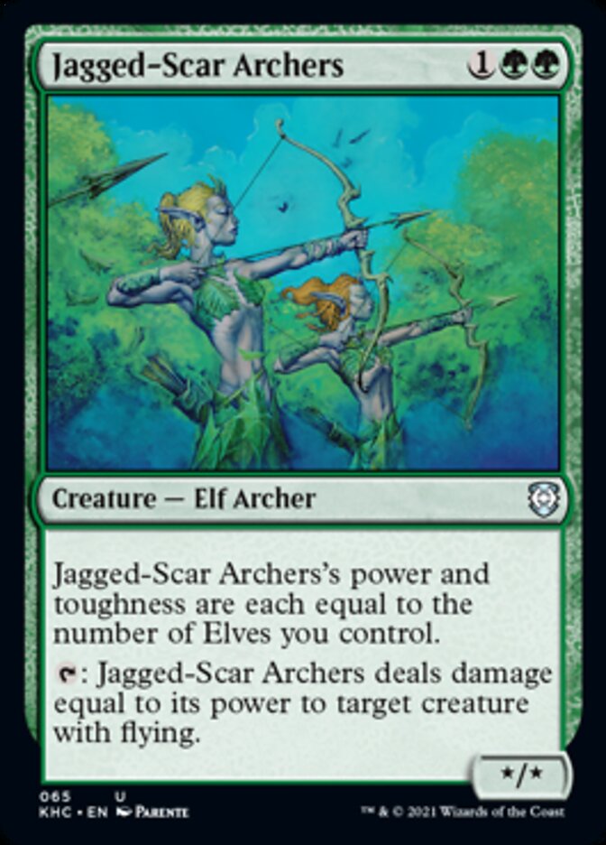 Jagged-Scar Archers [Kaldheim Commander] | Cards and Coasters CA