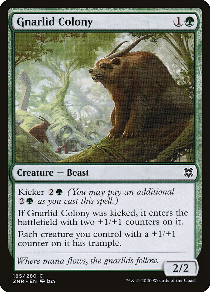 Gnarlid Colony [Zendikar Rising] | Cards and Coasters CA