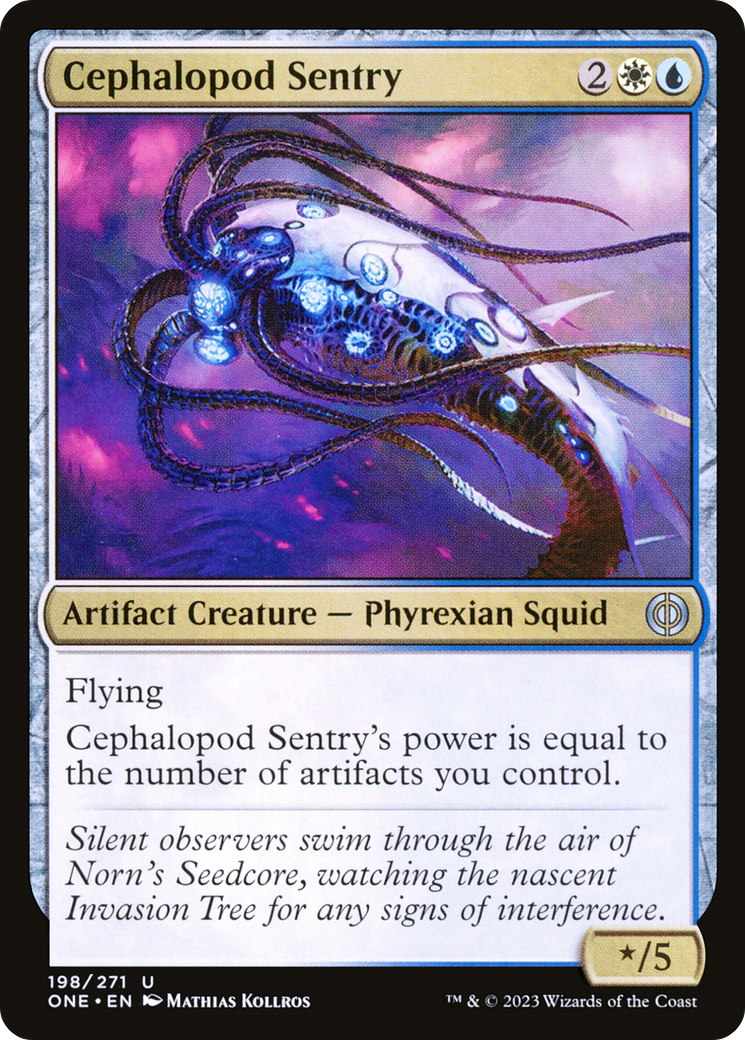 Cephalopod Sentry [Phyrexia: All Will Be One] | Cards and Coasters CA
