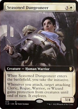 Seasoned Dungeoneer (Extended Art) [Commander Legends: Battle for Baldur's Gate] | Cards and Coasters CA