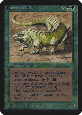 Thicket Basilisk [Limited Edition Alpha] | Cards and Coasters CA