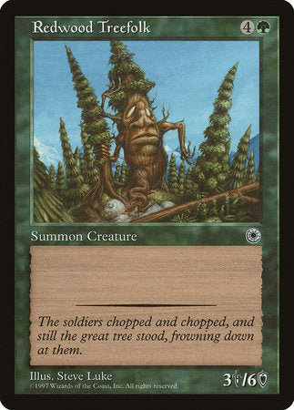 Redwood Treefolk [Portal] | Cards and Coasters CA