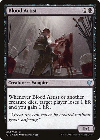 Blood Artist [Commander 2017] | Cards and Coasters CA