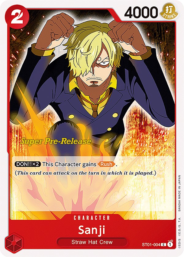 Sanji [Super Pre-Release Starter Deck: Straw Hat Crew] | Cards and Coasters CA