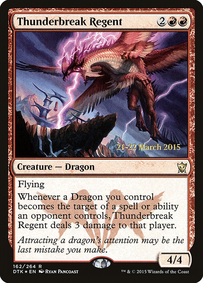 Thunderbreak Regent  [Dragons of Tarkir Prerelease Promos] | Cards and Coasters CA