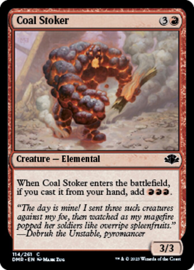 Coal Stoker [Dominaria Remastered] | Cards and Coasters CA