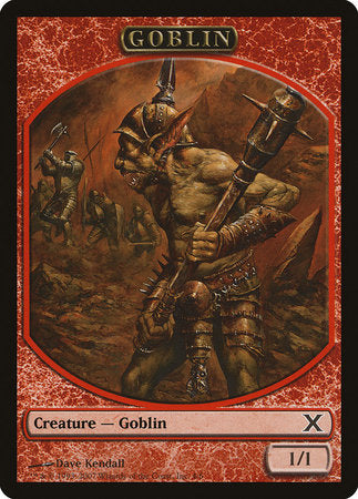 Goblin Token [Tenth Edition Tokens] | Cards and Coasters CA