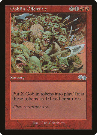 Goblin Offensive [Urza's Saga] | Cards and Coasters CA