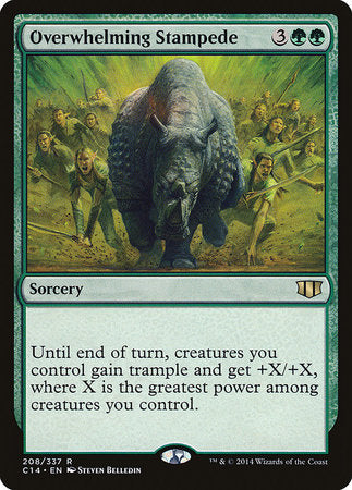 Overwhelming Stampede [Commander 2014] | Cards and Coasters CA