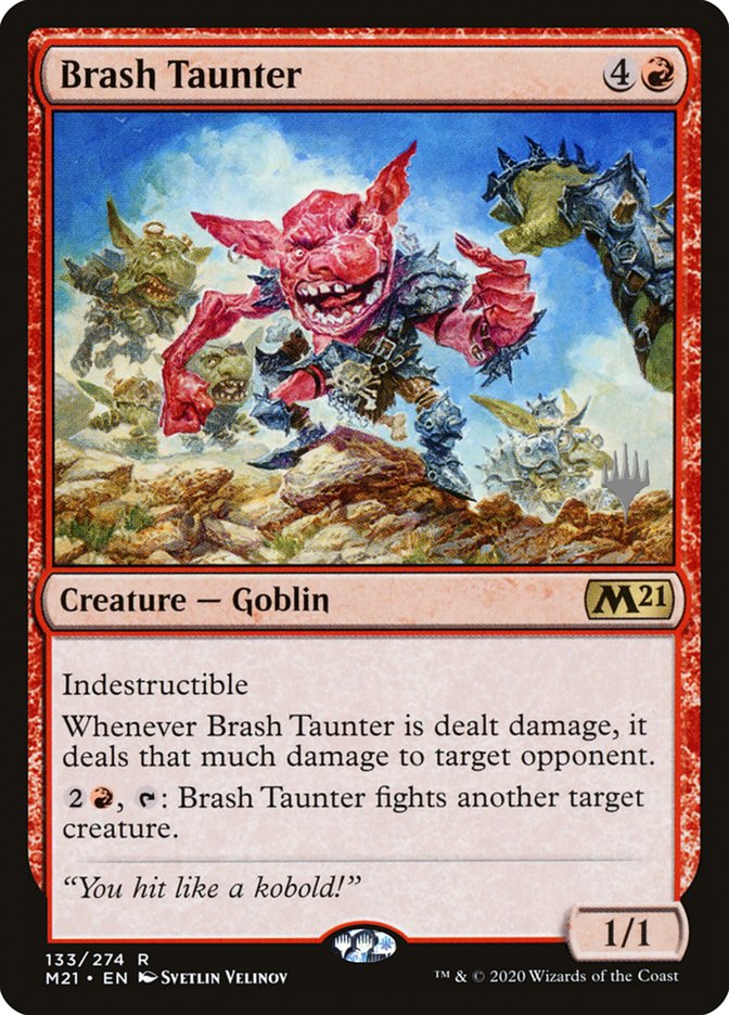 Brash Taunter (Promo Pack) [Core Set 2021 Promos] | Cards and Coasters CA