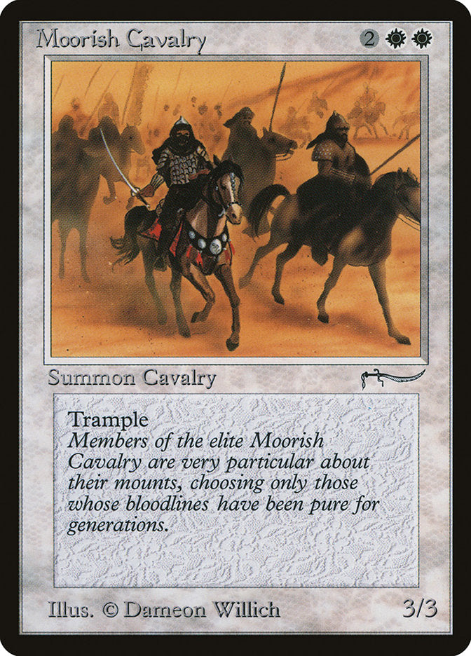 Moorish Cavalry (Dark Mana Cost) [Arabian Nights] | Cards and Coasters CA