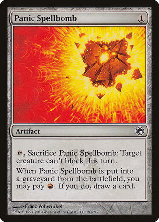 Panic Spellbomb [Scars of Mirrodin] | Cards and Coasters CA