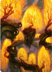 Grove of the Burnwillows Art Card [Zendikar Rising Art Series] | Cards and Coasters CA