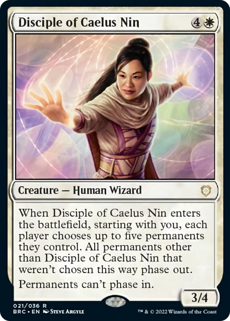 Disciple of Caelus Nin [The Brothers' War Commander] | Cards and Coasters CA