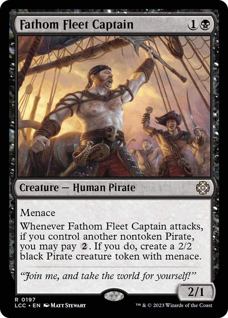 Fathom Fleet Captain [The Lost Caverns of Ixalan Commander] | Cards and Coasters CA