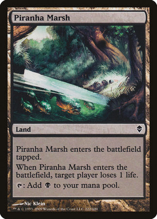 Piranha Marsh [Zendikar] | Cards and Coasters CA