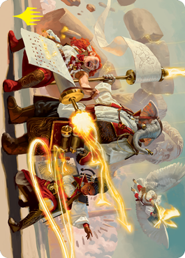 Lorehold Command Art Card (Gold-Stamped Signature) [Strixhaven: School of Mages Art Series] | Cards and Coasters CA