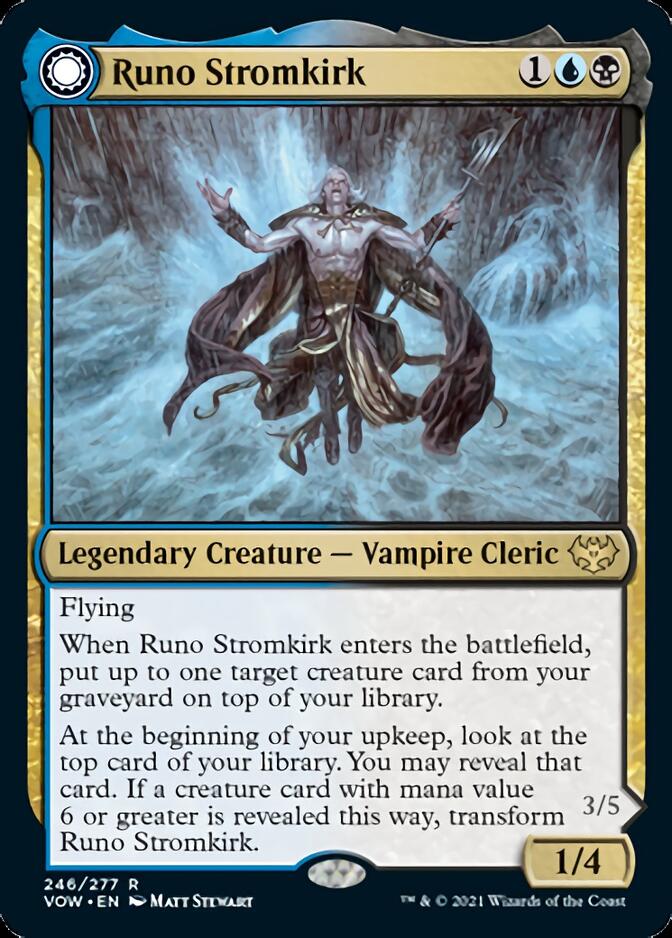 Runo Stromkirk // Krothuss, Lord of the Deep [Innistrad: Crimson Vow] | Cards and Coasters CA