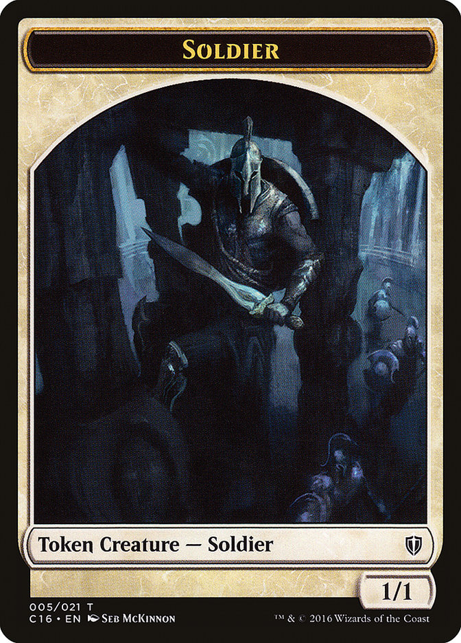 Soldier [Commander 2016 Tokens] | Cards and Coasters CA
