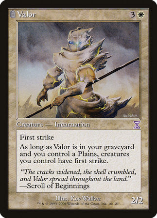 Valor [Time Spiral Timeshifted] | Cards and Coasters CA